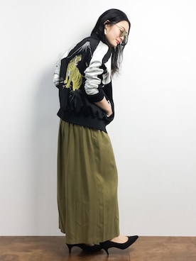 クボヤさん（レディース・157cm）の冬コーディネート