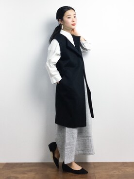 クボヤさん（レディース・157cm）の冬コーディネート