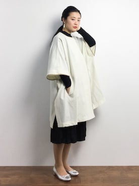 「Steven Alan（スティーブンアラン）のアイテム（その他アウター）」を使った、クボヤさん（レディース・157cm）の冬コーディネート
