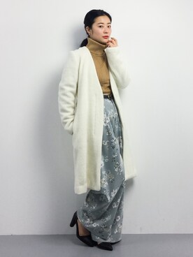 「MULLER（ミューラー）のアイテム」を使った、クボヤさん（レディース・157cm）の冬コーディネート