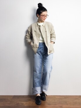 クボヤさん（レディース・157cm）の春コーディネート