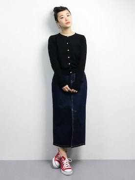 「アイテム（アンサンブル）」を使った、クボヤさん（レディース・157cm）の春コーディネート