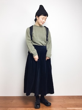 クボヤさん（レディース・157cm）の秋コーディネート