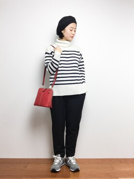 クボヤさん（レディース・157cm）の冬コーディネート