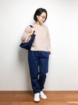 クボヤさん（レディース・157cm）の冬コーディネート