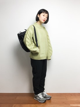 クボヤさん（レディース・157cm）の冬コーディネート