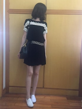 「ALDO（アルド）のアイテム（ショルダーバッグ）」を使った、molaさん（レディース・171cm）の夏コーディネート