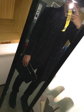 「JOSEPH ABBOUD（ジョセフアブード）のアイテム（トップス）」を使った、ㅅかぐちさん（メンズ・175cm）の冬コーディネート