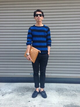 「L.H.P（エルエイチピー）のアイテム（その他シューズ）」を使った、よしやす(34歳)さん（メンズ・175cm）の春コーディネート