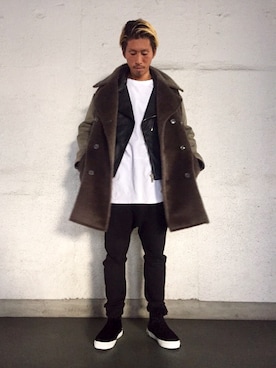 「ムートンスニーカー」｜よしやす(34歳)さん（メンズ・175cm）の秋コーディネート