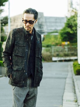 「Bennu（ヴェンヌ）のアイテム」を使った、genoさん（メンズ・173cm）の春コーディネート