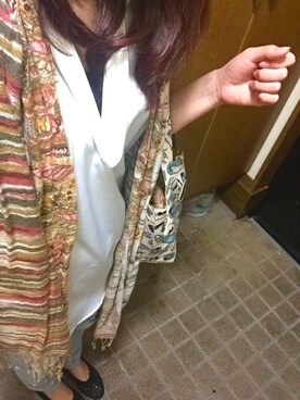 「mimo（ミモ）のアイテム（バッグ）」を使った、aym.さん（レディース・157cm）の夏コーディネート