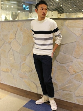 「カシミヤ」｜hirokiさん（メンズ・175cm）の冬コーディネート