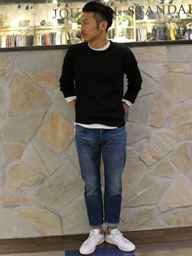 「カシミヤ」｜hirokiさん（メンズ・175cm）の冬コーディネート