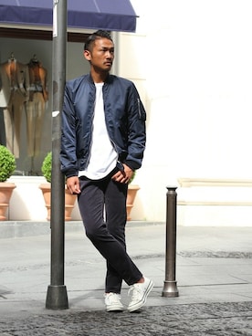 「alpha」｜hirokiさん（メンズ・175cm）の夏コーディネート