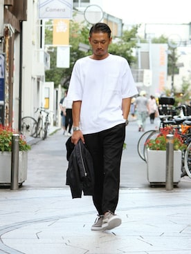 「JOURNAL STANDARD relume（ジャーナルスタンダード　レリューム）のアイテム（MA-1）」を使った、hirokiさん（メンズ・175cm）の夏コーディネート
