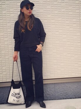 「FRESH.I.AM（フレッシュ.アイ.アム）のアイテム」を使った、0703maiさん（レディース・158cm）の秋コーディネート