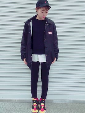「MOUSSY（マウジー）のアイテム（リング、シルバー系）」を使った、momocoさん（レディース・163cm）の冬コーディネート