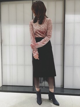 momocoさん（レディース・163cm）の冬コーディネート