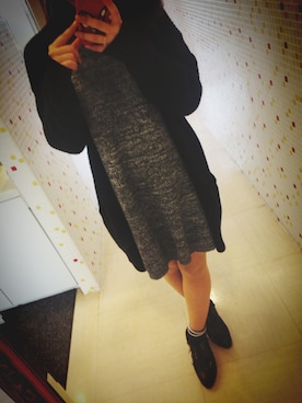 「one way（ワンウェイ）のアイテム（ブーティ）」を使った、KANAさん（レディース・158cm）の秋コーディネート