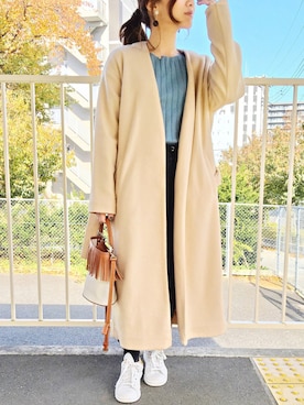 「DONOBAN（ドノバン）のアイテム（その他アウター）」を使った、ryokoさん（レディース・149cm）の秋コーディネート