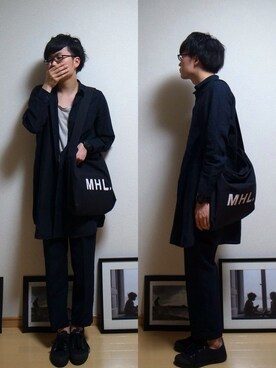「SCYE BASICS（サイベーシックス）のアイテム（その他パンツ）」を使った、KIRITANBOさん（メンズ・175cm）の夏コーディネート