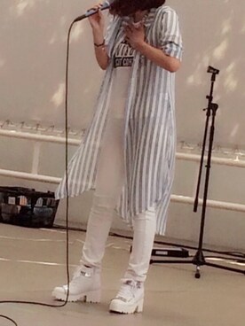 「SELECT.（セレクト）のアイテム（ブーツ）」を使った、Eyes'さん（レディース・162cm）の夏コーディネート