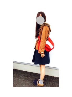 「美容室」｜「アイテム（ワンピース）」を使った、a i    **さん（レディース・156cm）の冬コーディネート