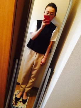 「ポインテッドトゥパンプス」｜マンゴーパインソースさん（レディース・158cm）の夏コーディネート
