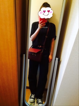 「テーパードデニム」｜マンゴーパインソースさん（レディース・158cm）の秋コーディネート