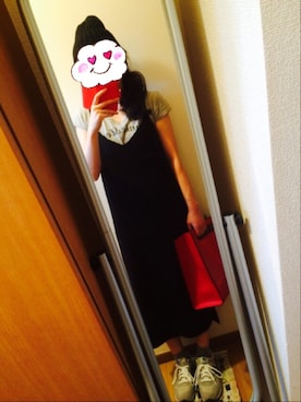「ニット帽×夏」｜マンゴーパインソースさん（レディース・158cm）の秋コーディネート