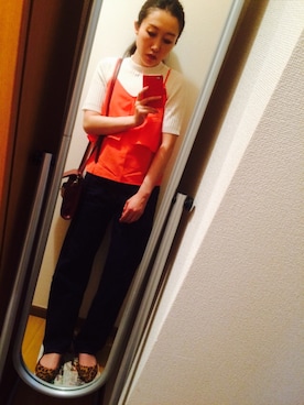 「テーパードデニム」｜マンゴーパインソースさん（レディース・158cm）の秋コーディネート