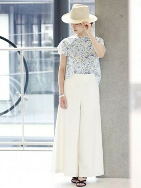 「IENA（イエナ）のアイテム（帽子）」を使った、Danさん（レディース・162cm）の春コーディネート