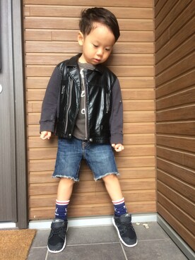 AOさん（キッズ・100cm）の秋コーディネート