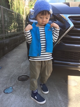 「babyGAP（babyGAP）のアイテム（シューズ）」を使った、AOさん（キッズ・100cm）の秋コーディネート