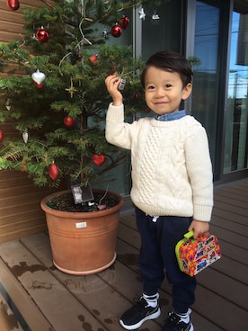 AOさん（キッズ・100cm）の冬コーディネート