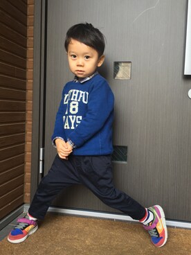 AOさん（キッズ・100cm）の冬コーディネート