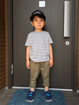 「NEIGHBORHOOD ONE THIRD（ネイバーフッドワンサード）のアイテム」を使った、AOさん（キッズ・100cm）の春コーディネート