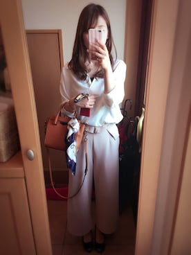 「Honeys（ハニーズ）のアイテム（財布/小物）」を使った、치에♡さん（レディース・159cm）の春コーディネート