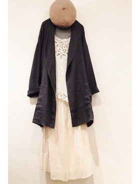 「YARRA（ヤラ）のアイテム（その他アウター）」を使った、YARRA吉祥寺店さん（レディース・160cm）の秋コーディネート