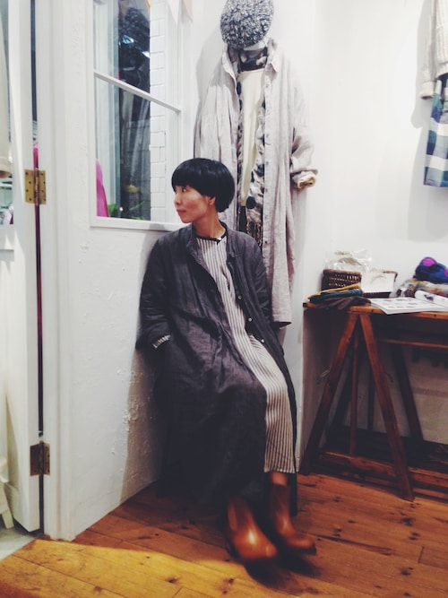 Yarra吉祥寺店 Yarra吉祥寺店 Yarraのシャツワンピースを使ったコーディネート Wear