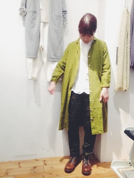 「スウェット×シャツ」｜YARRA吉祥寺店さん（レディース・159cm）の冬コーディネート