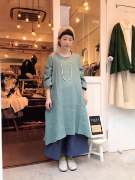 「春ワンピ」｜「アイテム（その他シューズ）」を使った、YARRA吉祥寺店さん（レディース・150cm）の春コーディネート