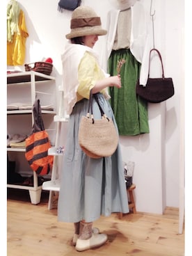 「doux bleu （ドゥーブルー）のアイテム」を使った、YARRA吉祥寺店さん（レディース・155cm）の春コーディネート