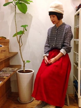 「YARRA（ヤラ）のアイテム」を使った、YARRA吉祥寺店さん（レディース・150cm）の秋コーディネート