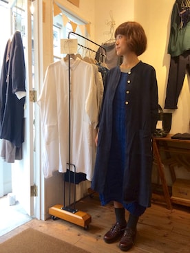 「青」｜YARRA吉祥寺店さん（レディース・159cm）の冬コーディネート