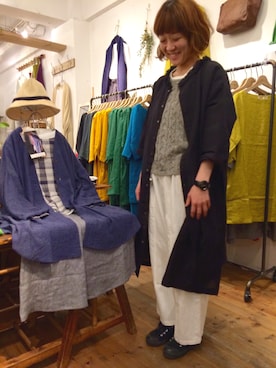 「YARRA（ヤラ）のアイテム」を使った、YARRA吉祥寺店さん（レディース・159cm）の春コーディネート