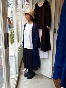 「Odds（オッズ）のアイテム」を使った、YARRA吉祥寺店さん（レディース・159cm）の春コーディネート