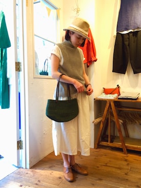 「YARRA（ヤラ）のアイテム」を使った、YARRA吉祥寺店さん（レディース・158cm）の春コーディネート