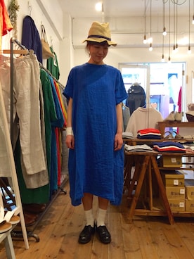 「青×白」｜YARRA吉祥寺店さん（レディース・159cm）の春コーディネート